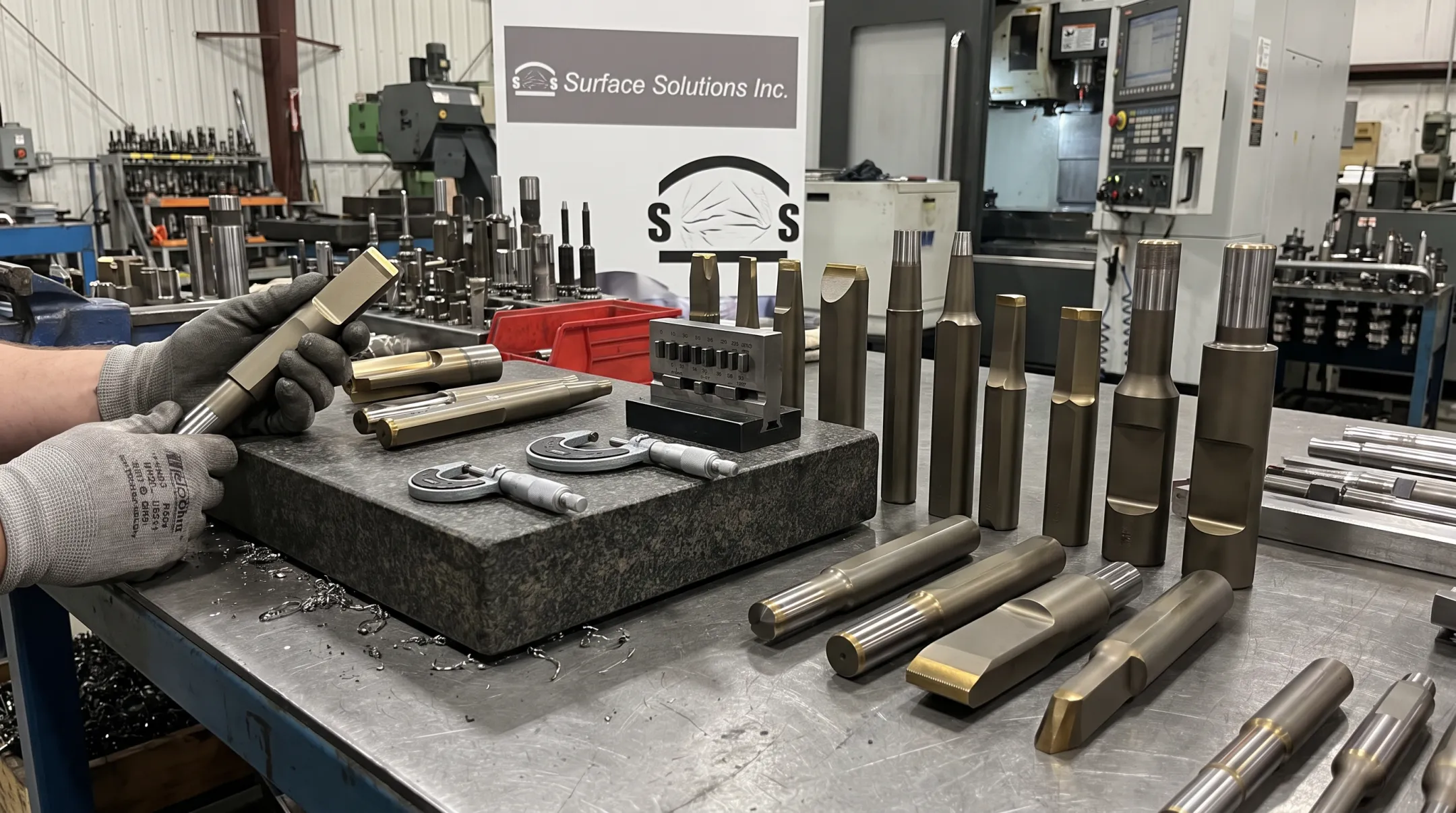 PVD coated stamping punches showing extended sharpening intervals and reduced wear