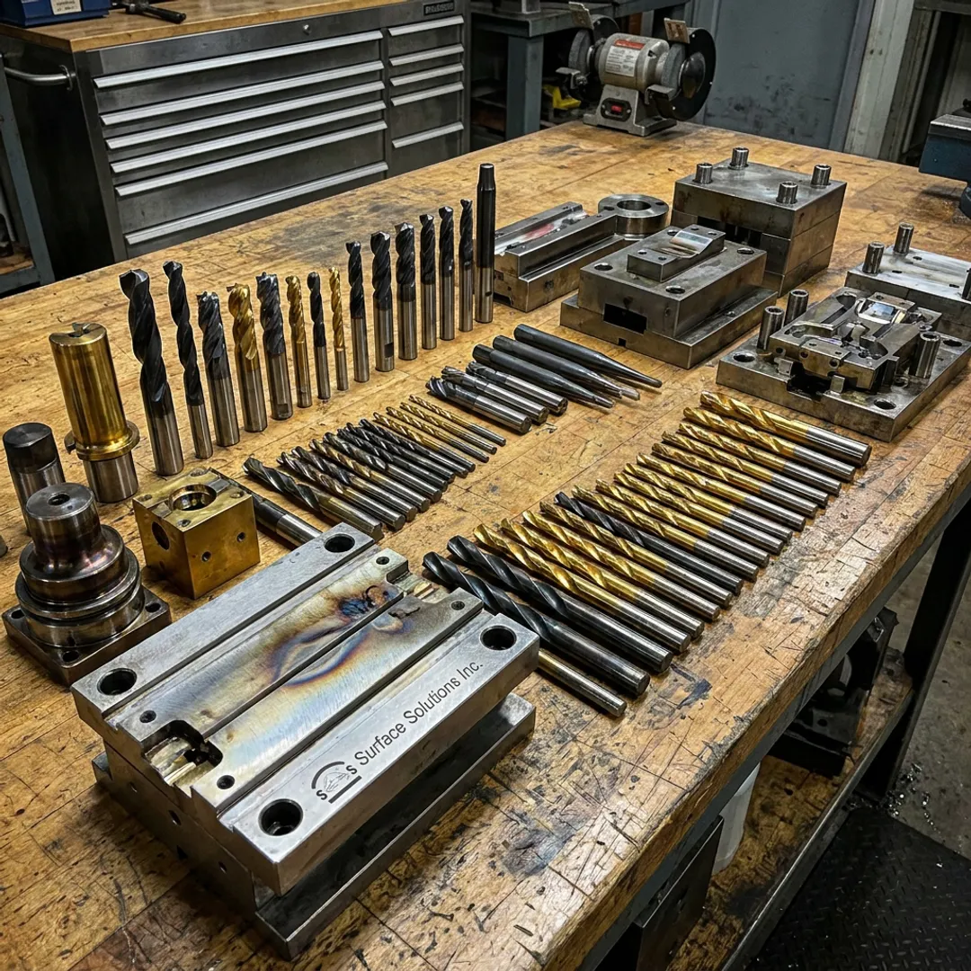 Industrial PVD coated tools and components