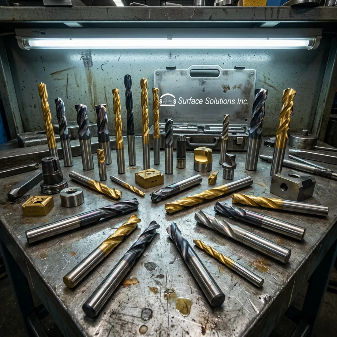 Wear resistant coated metal tools