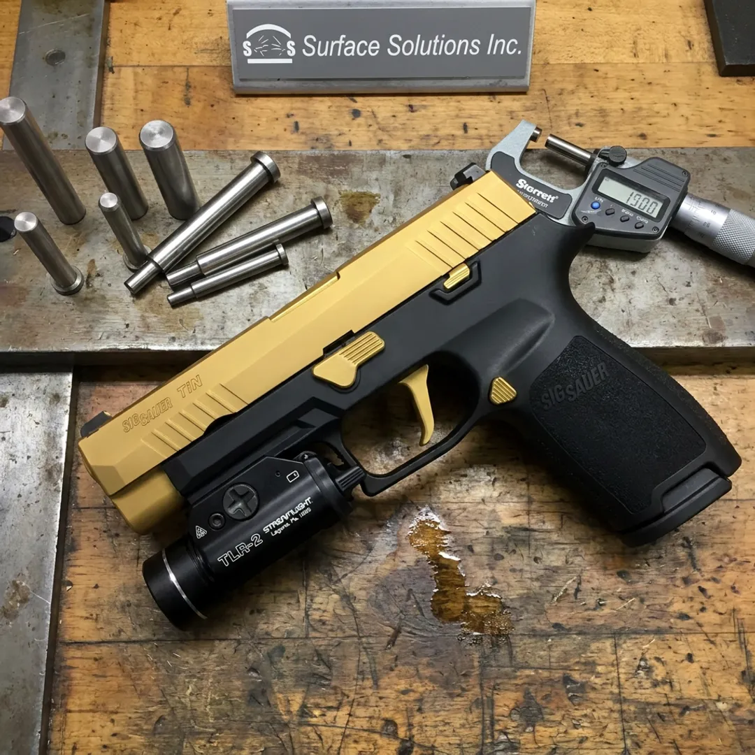 Custom coated firearm components
