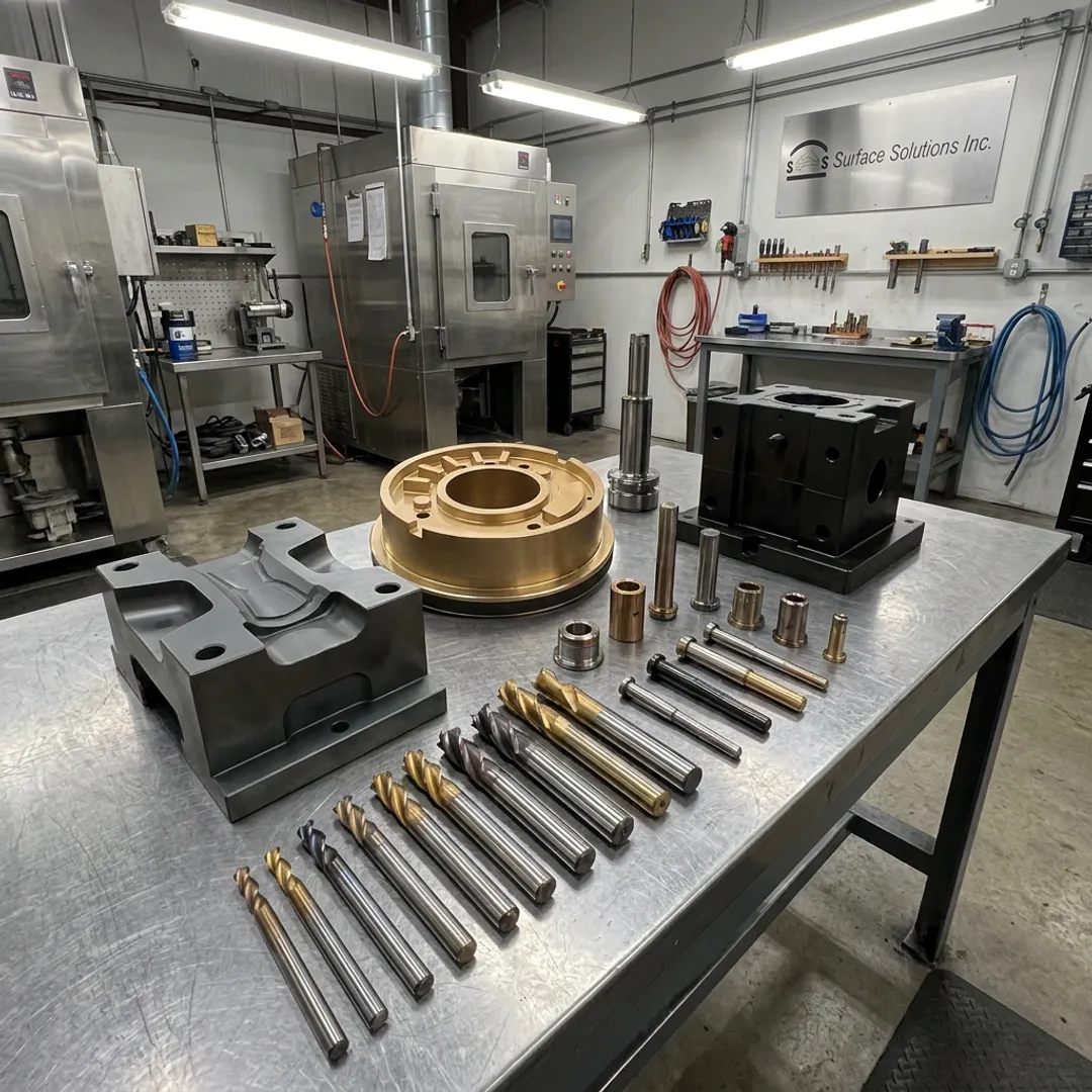 PVD coated metal tools and components