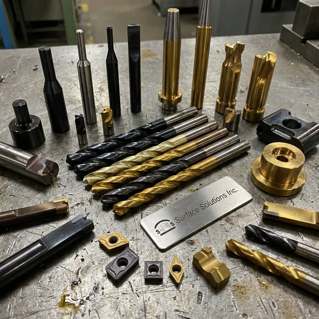 PVD coated cutting tools and metal components