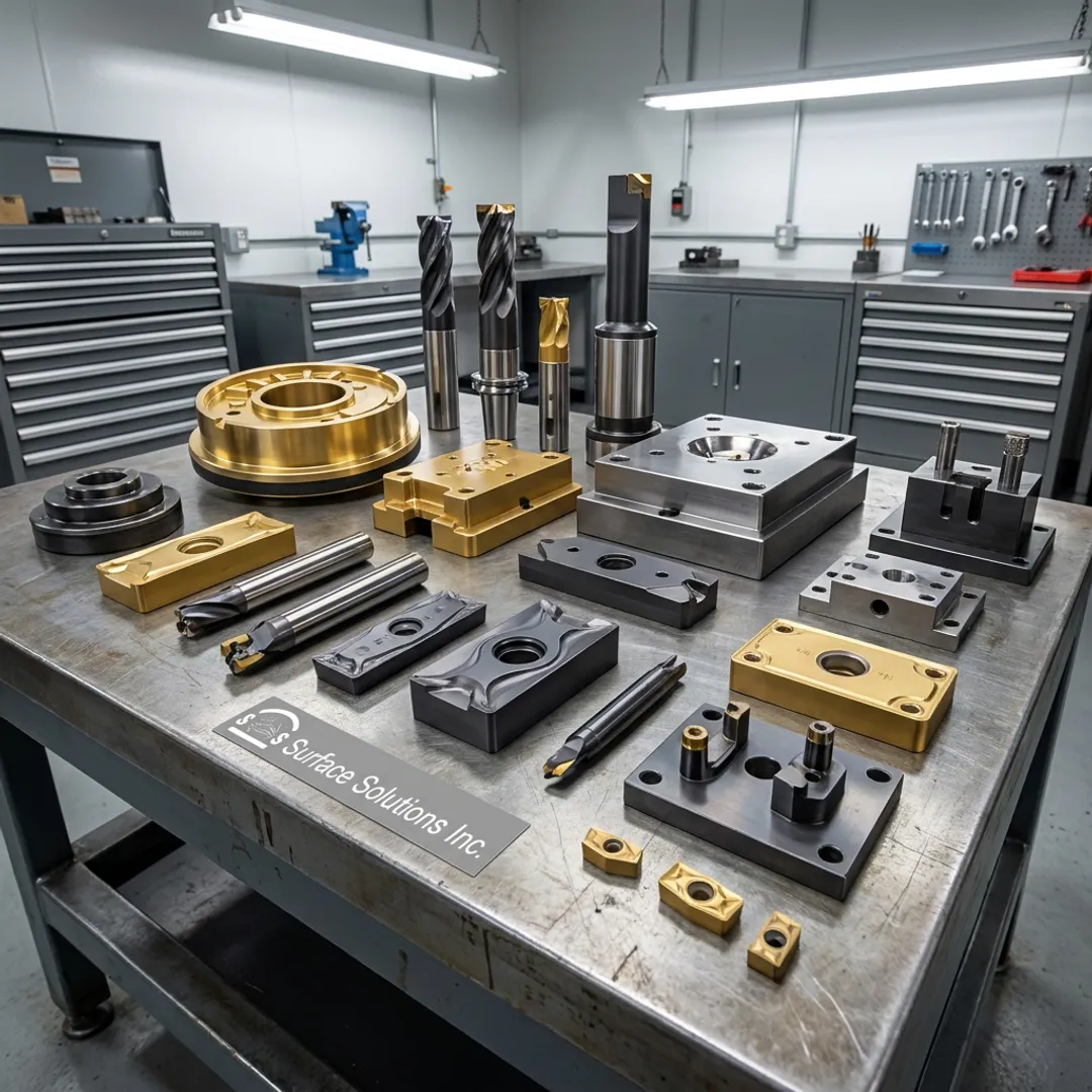 PVD coated tooling components
