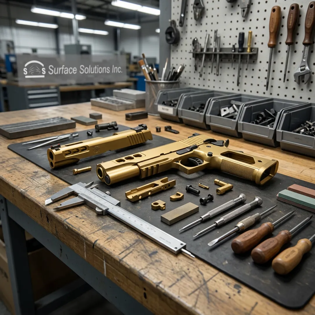 Custom PVD coated firearm components