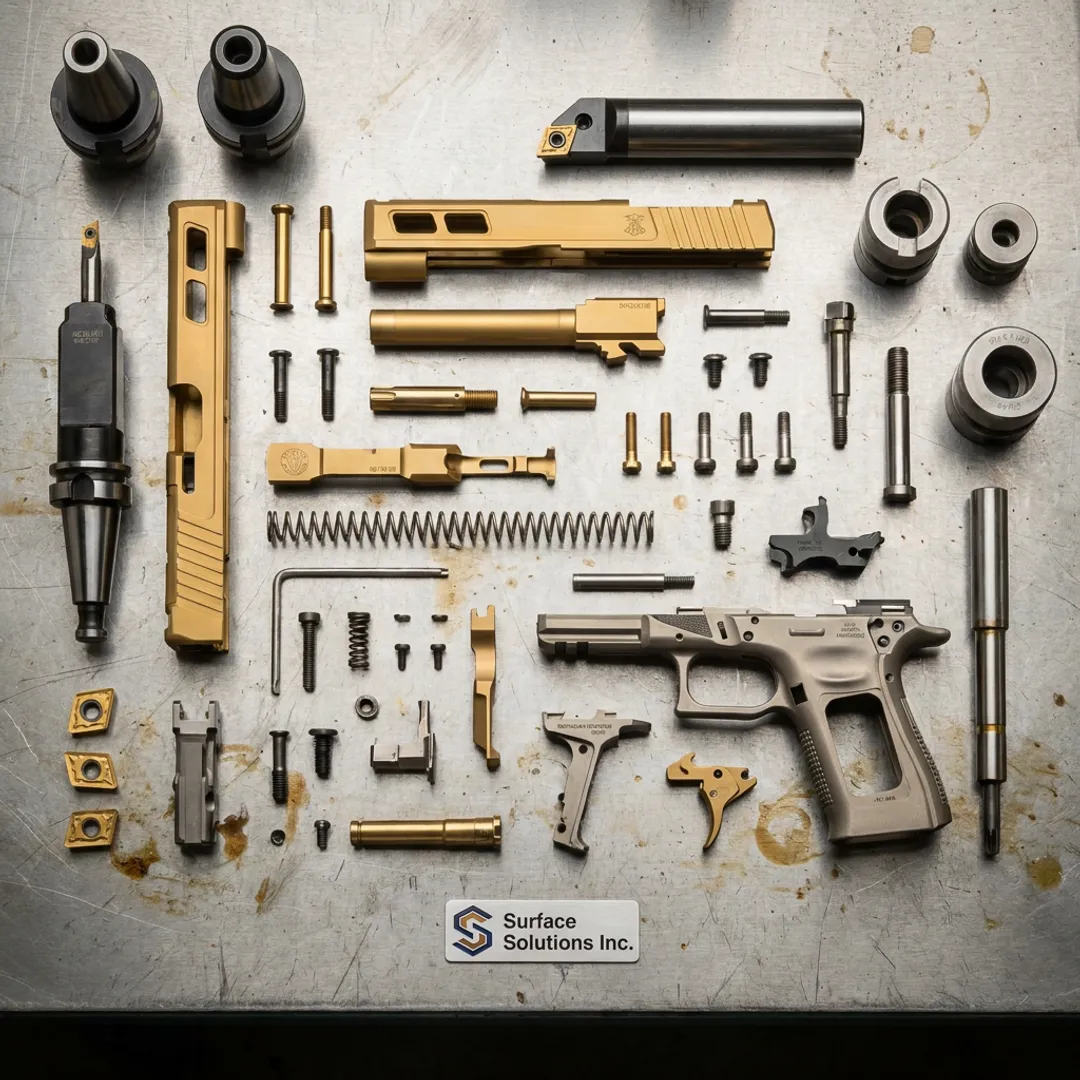 PVD coated military and defense components