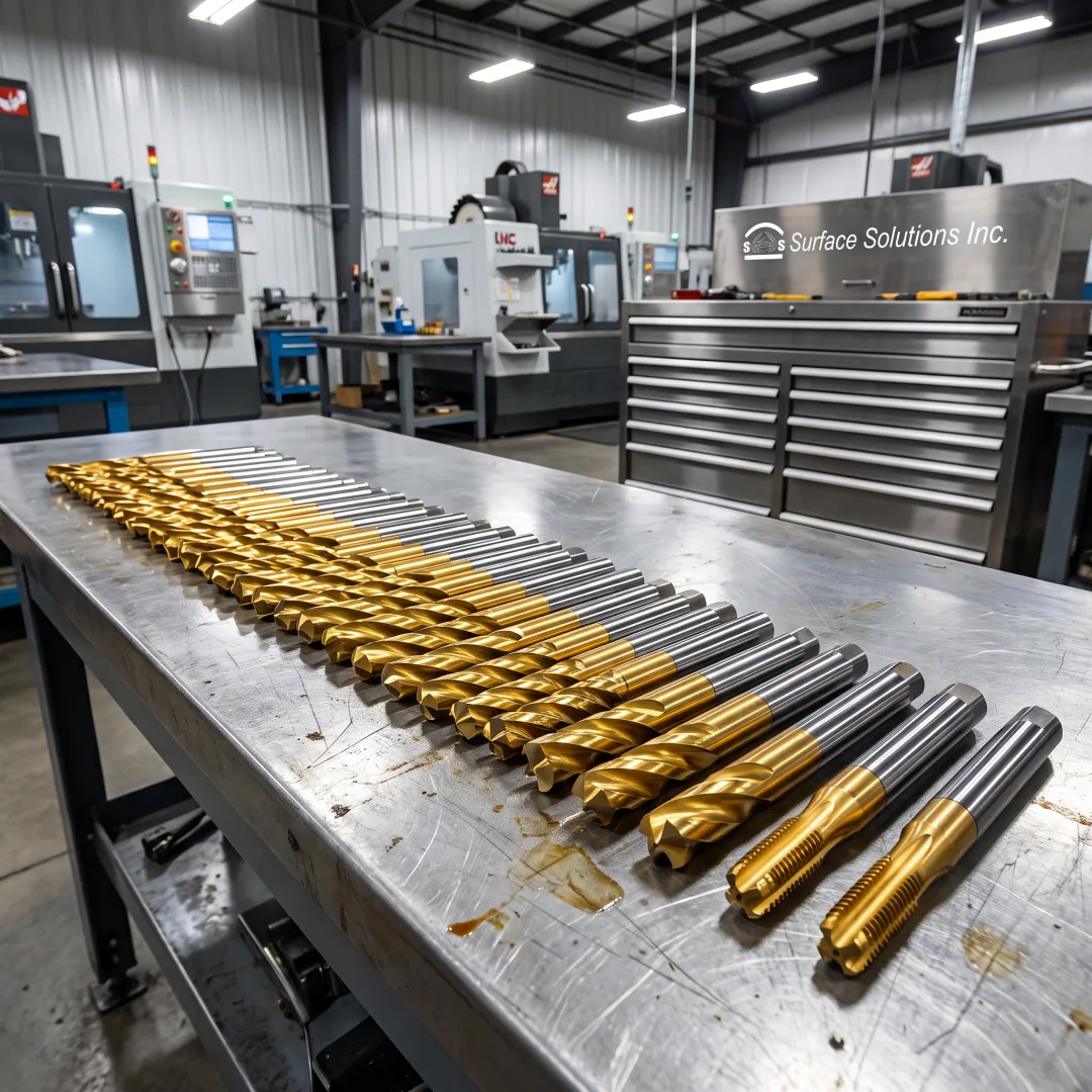 Gold TiN-coated cutting tools for manufacturing