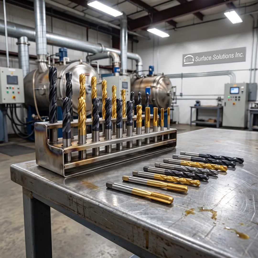 Precision metal tooling prepared for PVD coating