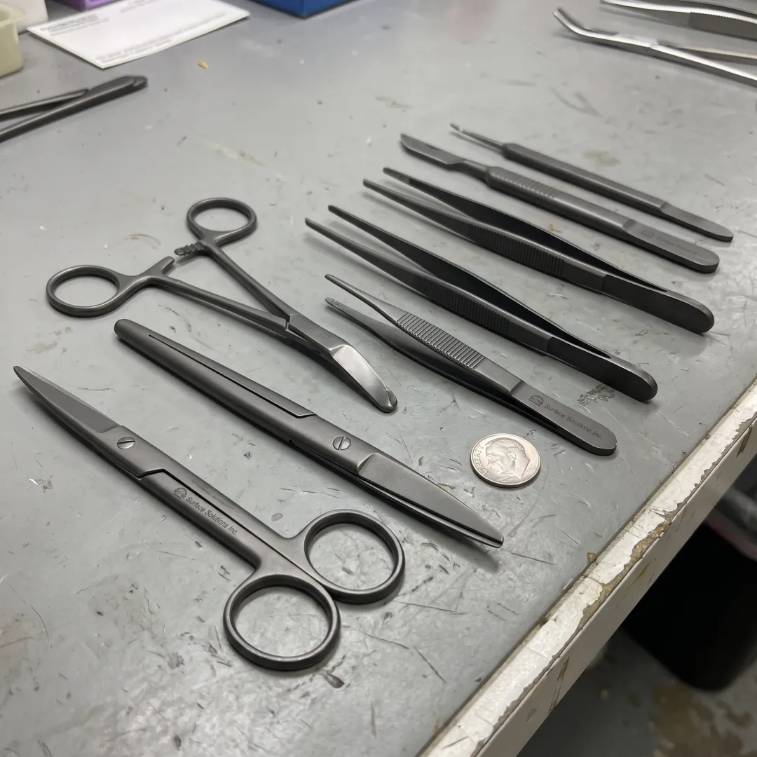 Precision surgical instruments with durable PVD coating