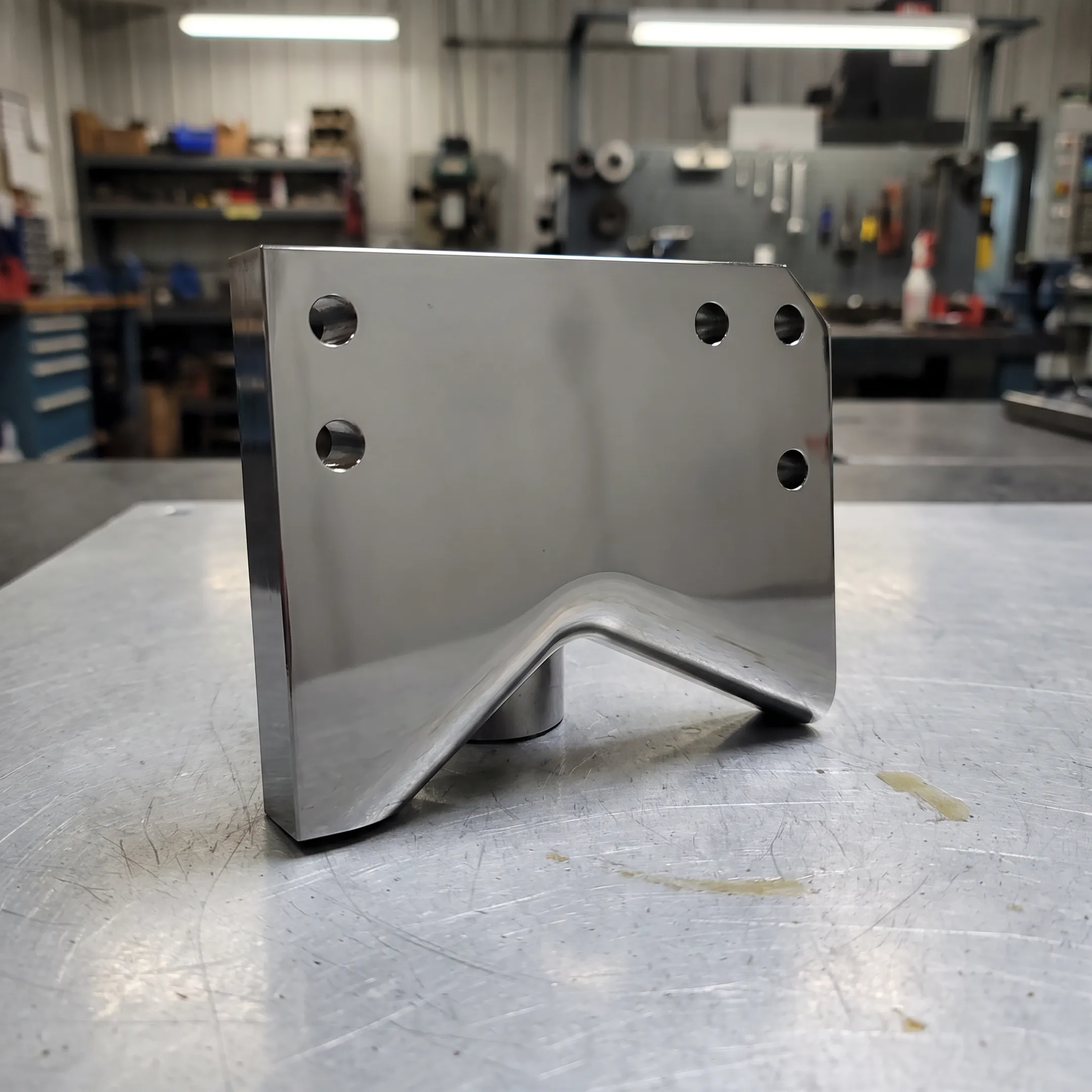PVD CrN coated industrial tooling arranged for inspection