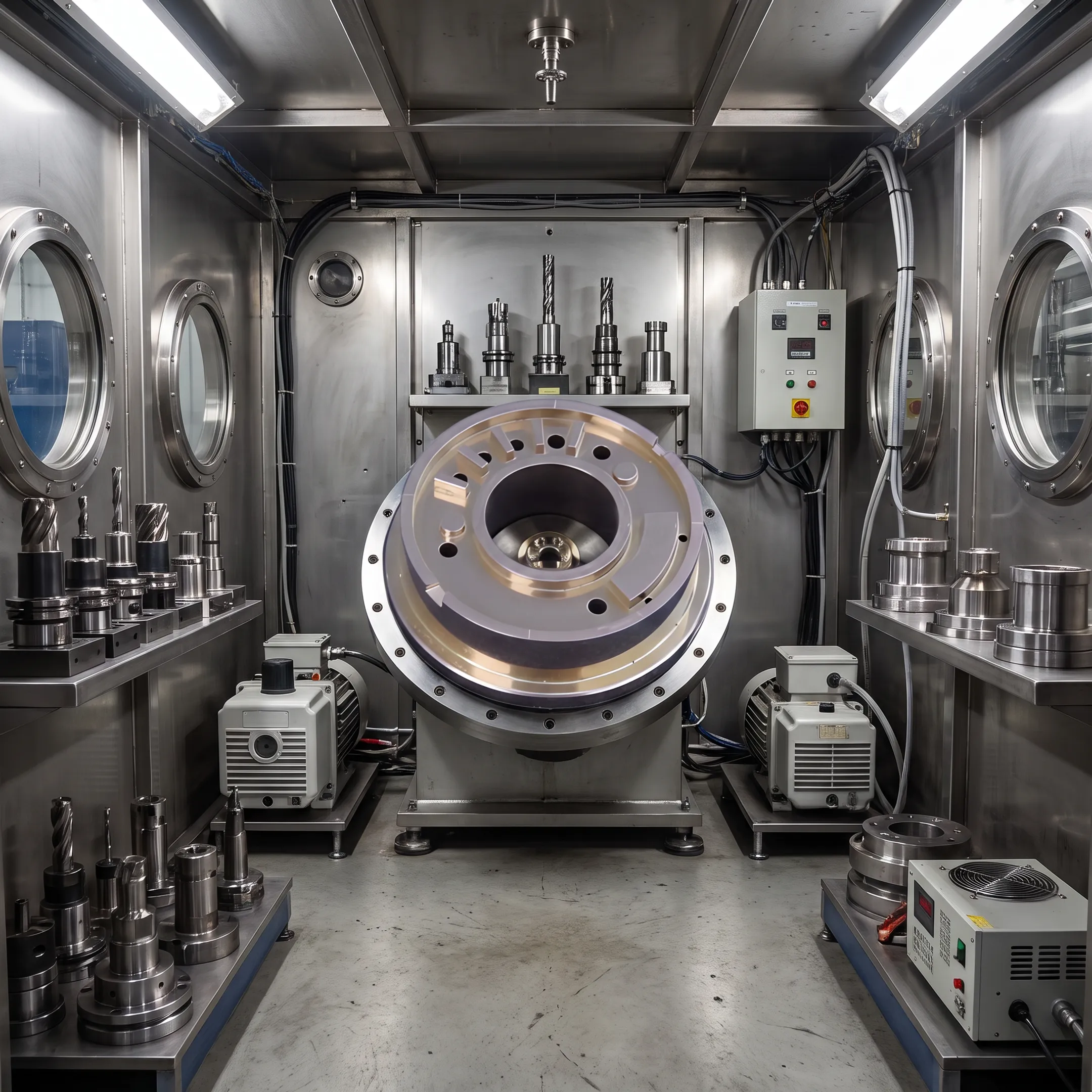 PVD coating chamber processing industrial tools