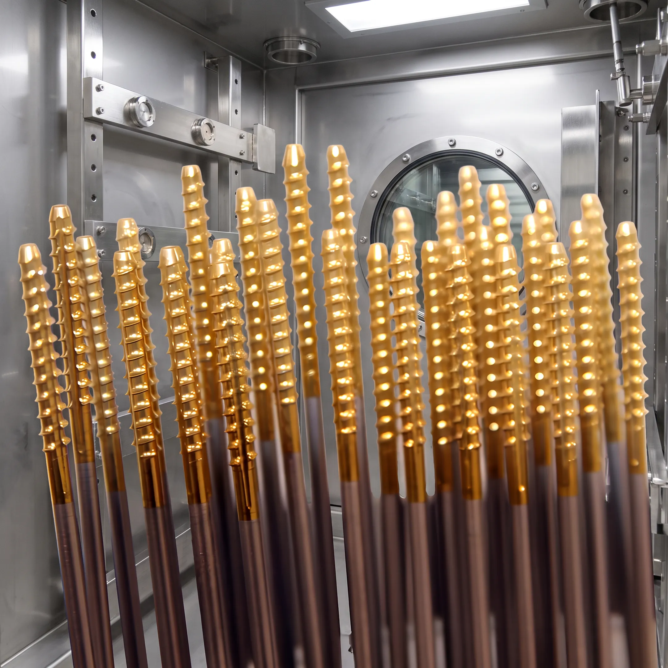 Precision PVD coating equipment processing industrial medical device components
