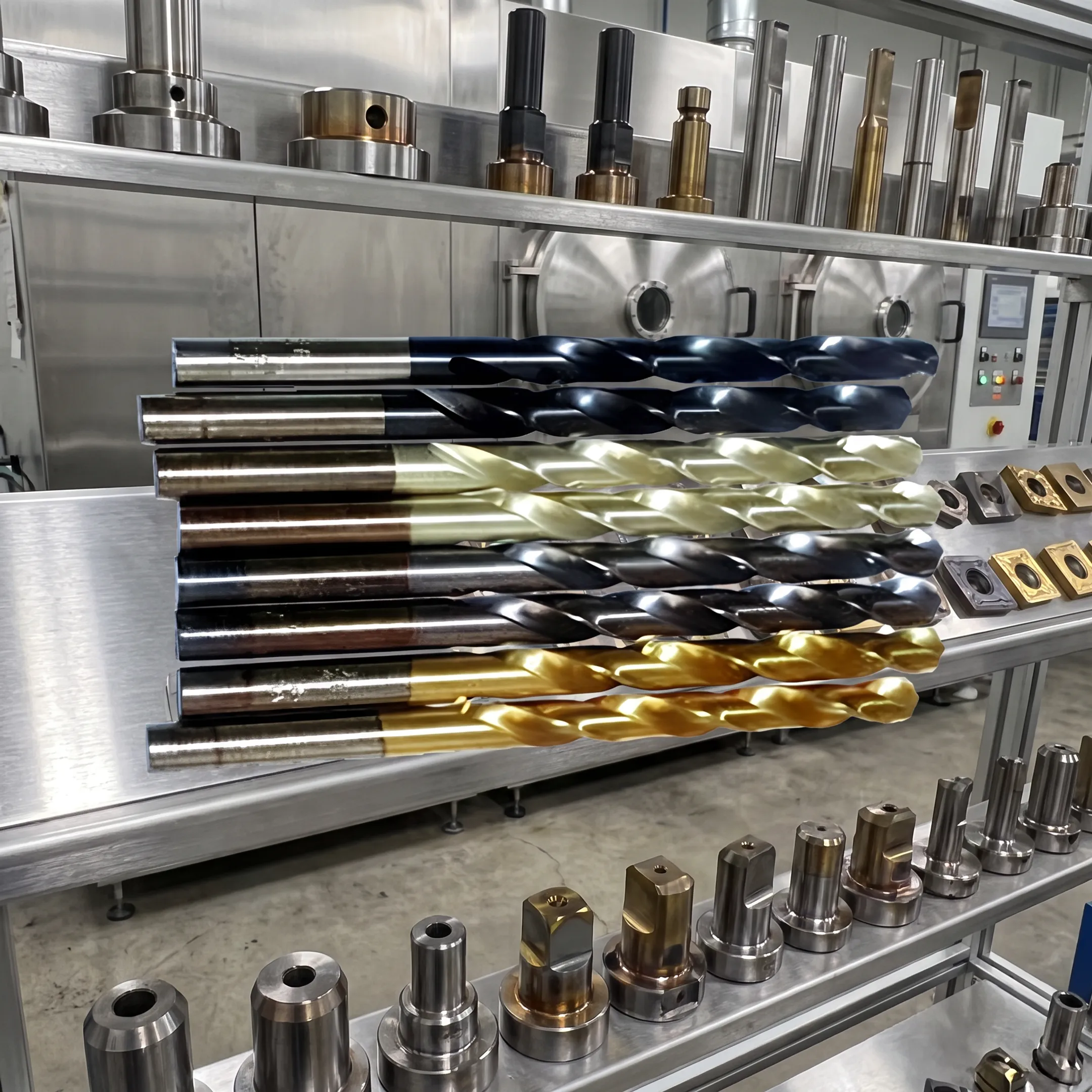 Industrial tool receiving an anti-galling PVD coating