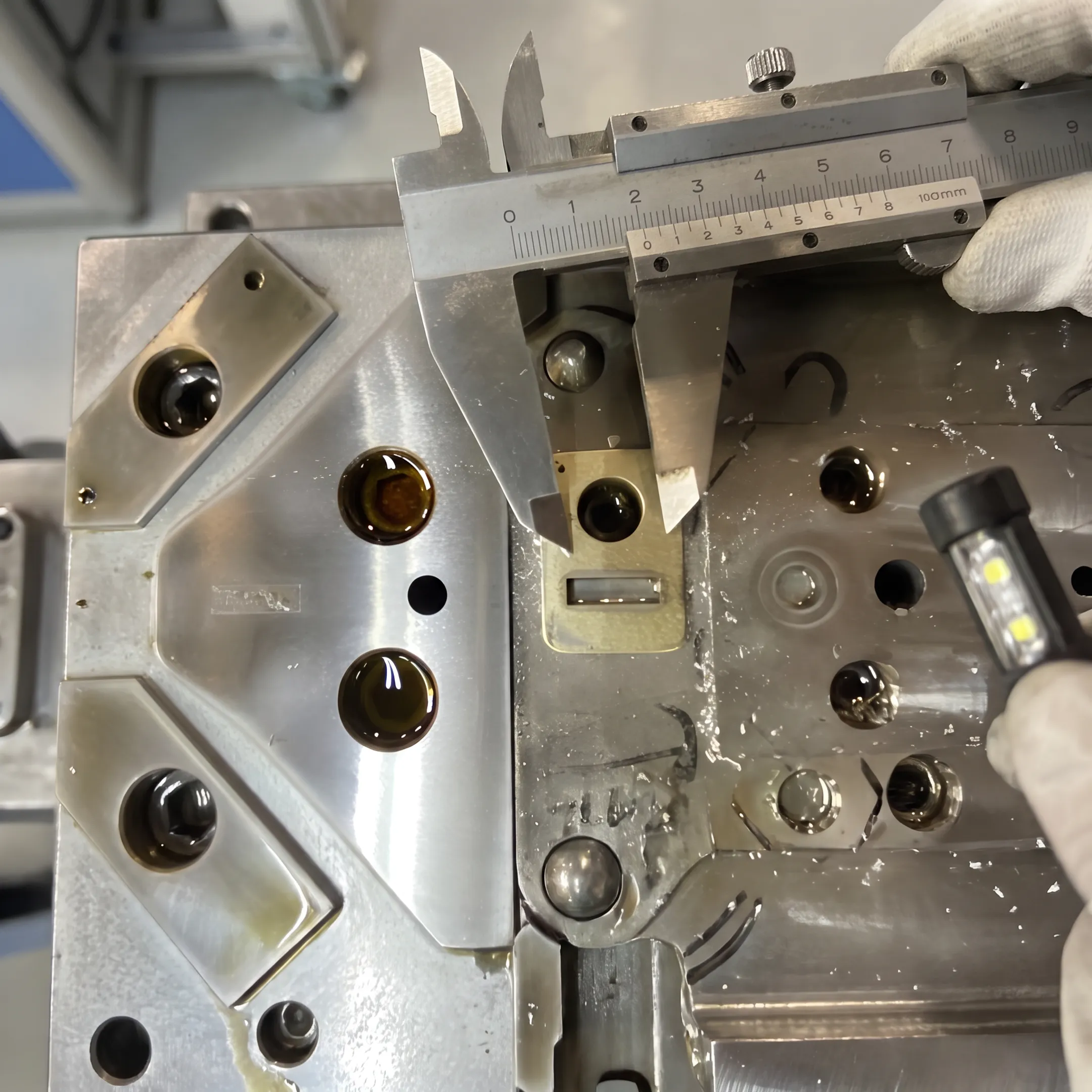 PVD-coated die casting tool prepared for industrial production