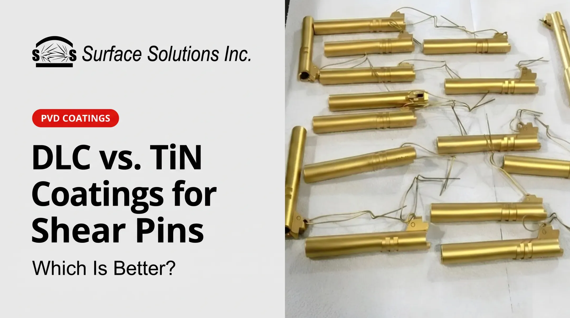 DLC vs. TiN Coatings for Shear Pins: Which Is Better?