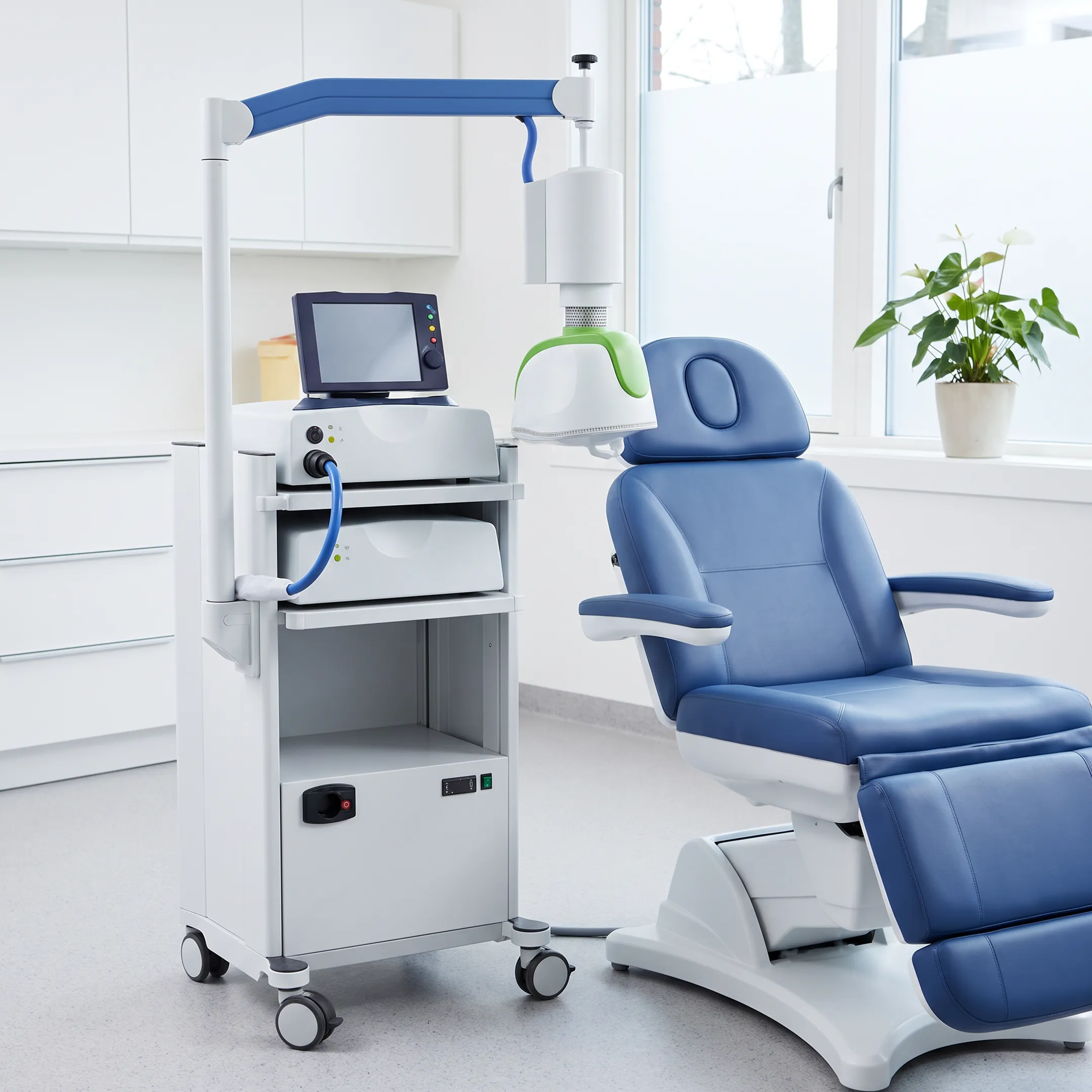 Patient receiving outpatient Deep TMS therapy