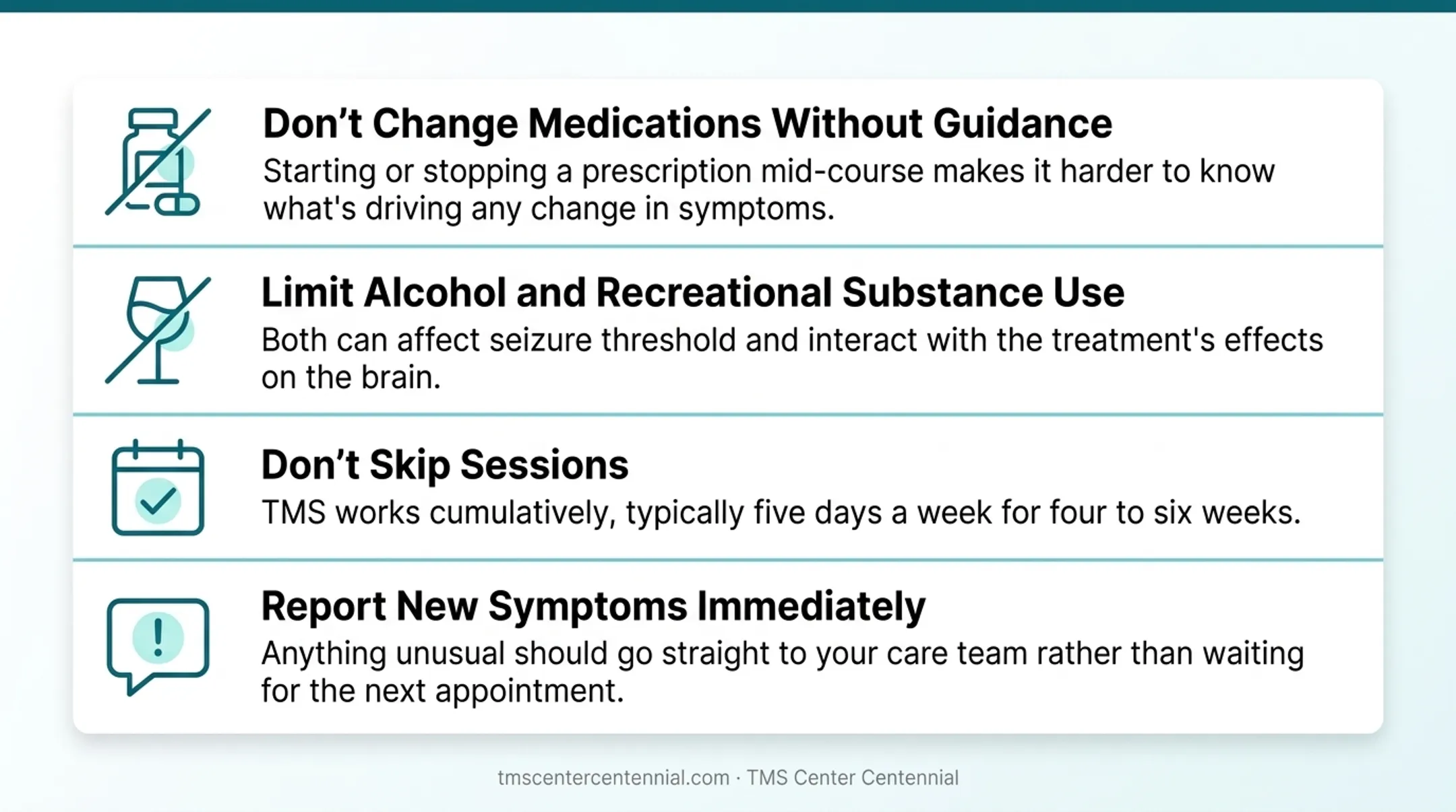 Four essential practices to follow during TMS therapy treatment course