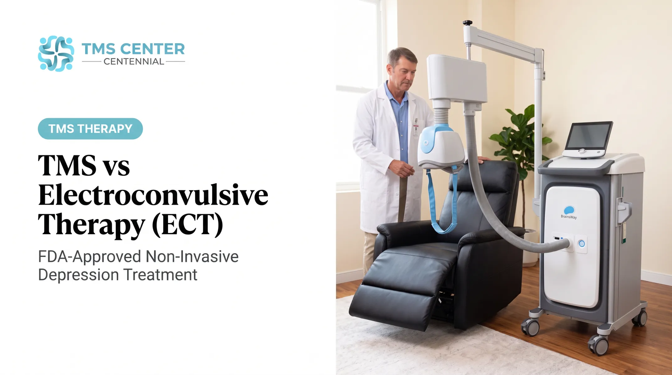 TMS vs Electroconvulsive Therapy (ECT)