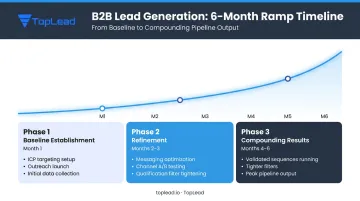 3 to 6 month outsourced lead generation campaign optimization timeline with milestones
