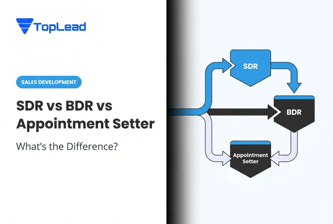 SDR vs BDR vs Appointment Setter: What's the Difference?