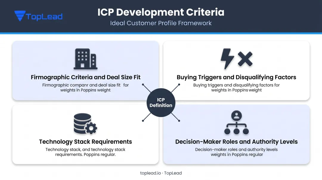Four-component ICP development framework protecting close rates in B2B lead generation