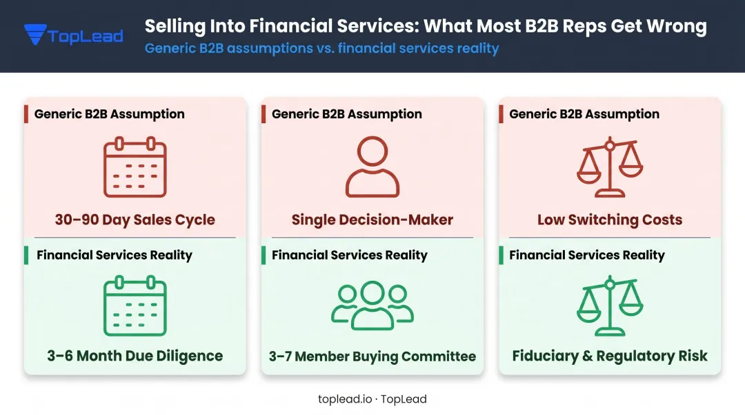 Three flawed B2B lead scoring assumptions versus financial services reality comparison