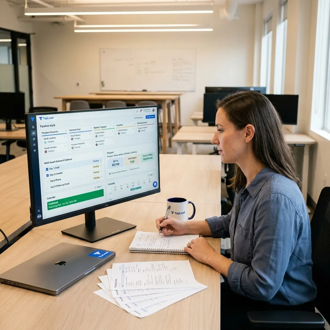 SDR workflow from outreach to booked appointments