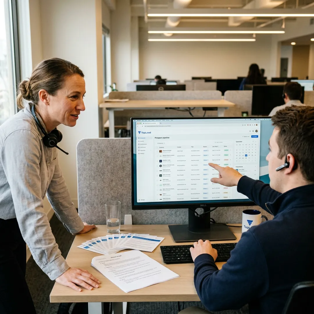 SDR team managing appointment setting process
