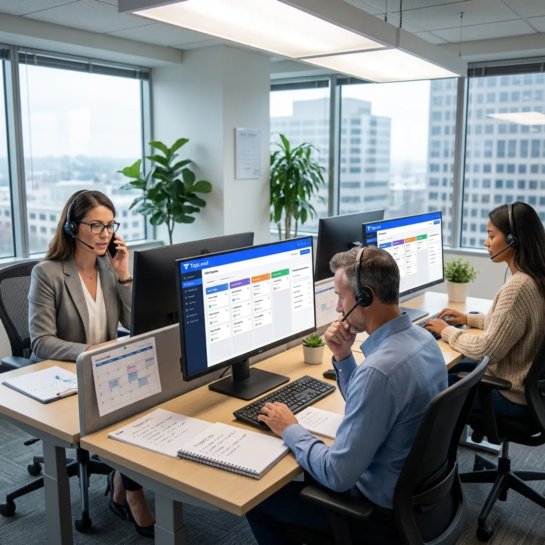 B2B appointment setting team coordinating qualified sales calls