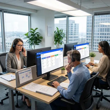 B2B appointment setting team coordinating qualified sales calls