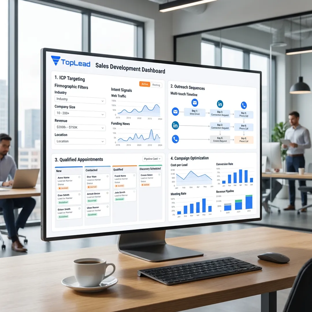 Sales development process dashboard