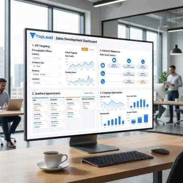 Sales development process dashboard