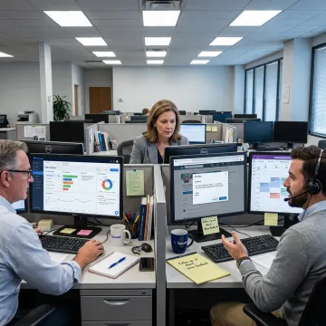 SDR team managing B2B outreach campaigns