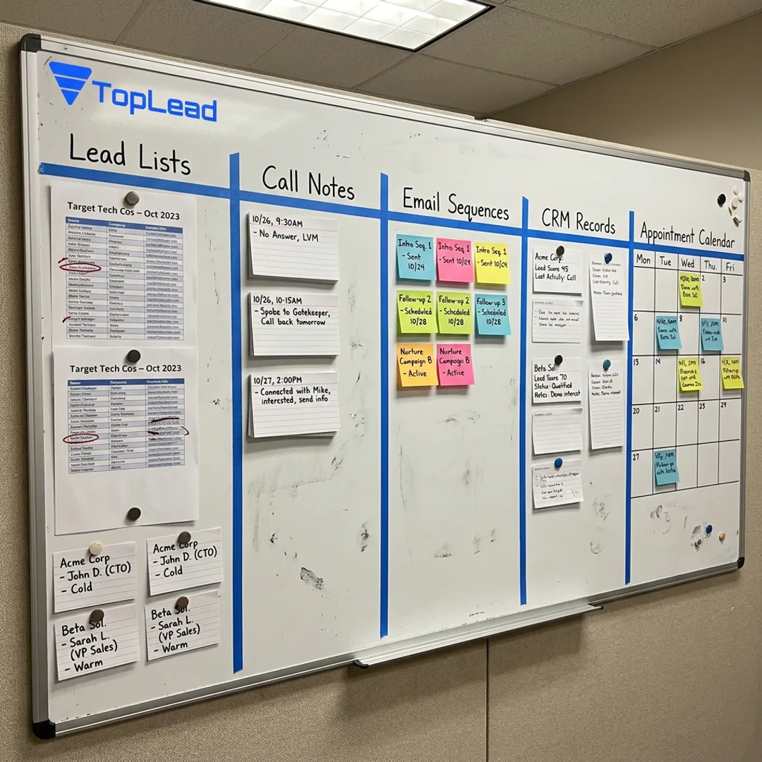 Lead generation workflow and appointment setting process