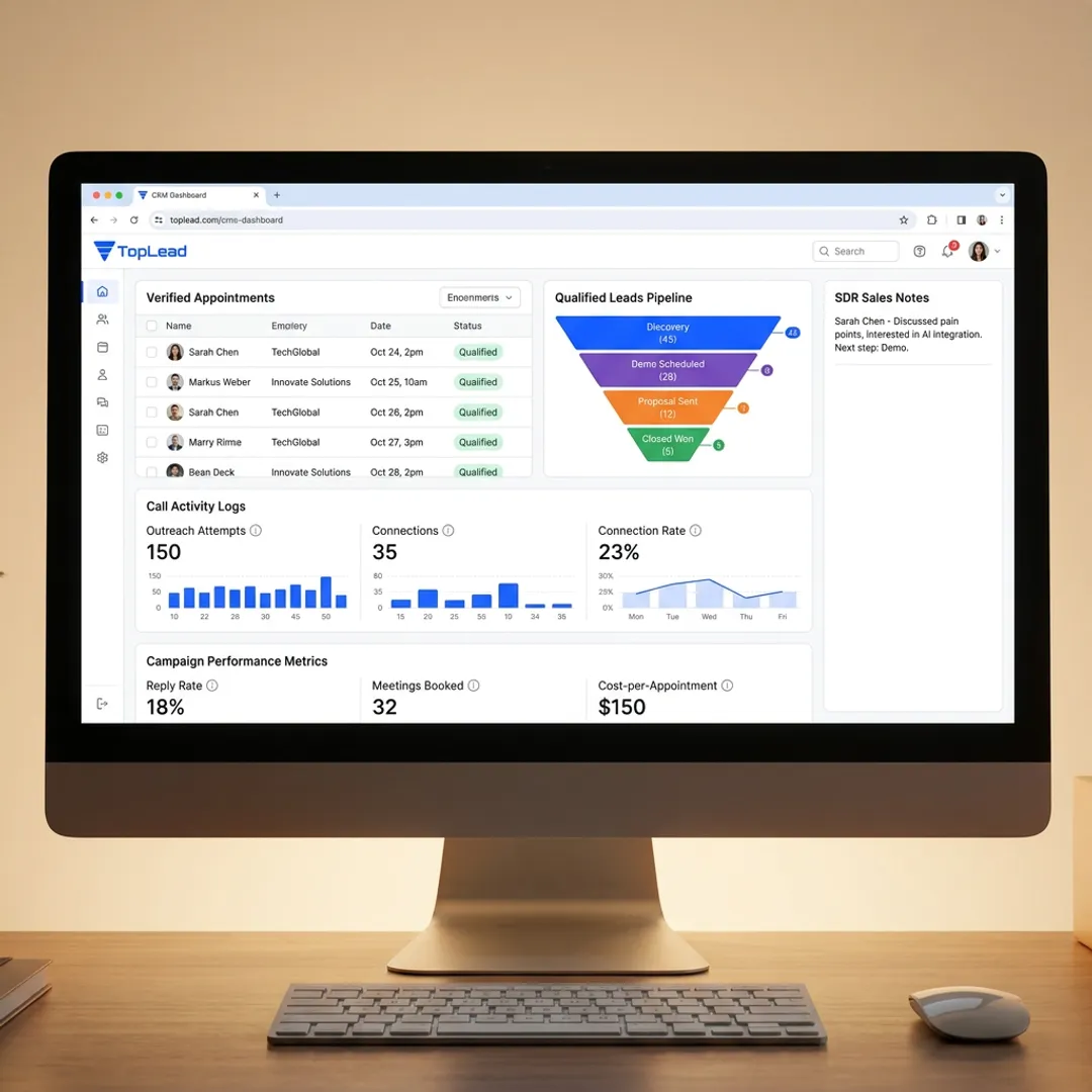 Qualified appointment pipeline dashboard