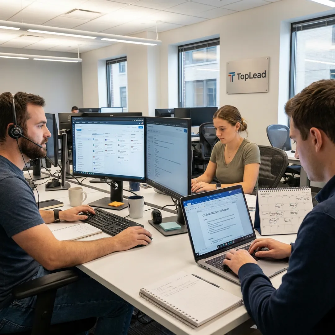 SDR team managing lead generation process