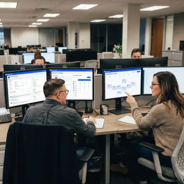 Sales team planning a B2B appointment setting campaign