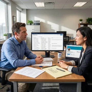 Sales team planning a prospecting campaign workflow