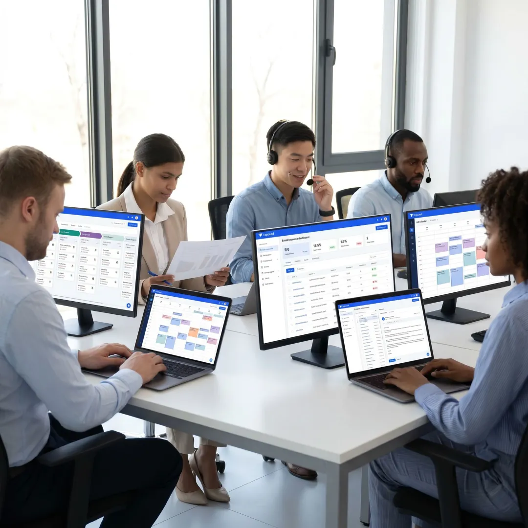 SDR team managing B2B appointment setting process