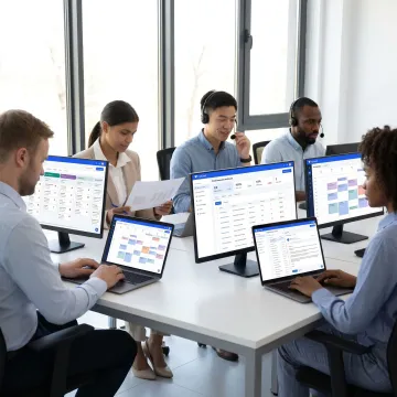 SDR team managing B2B appointment setting process