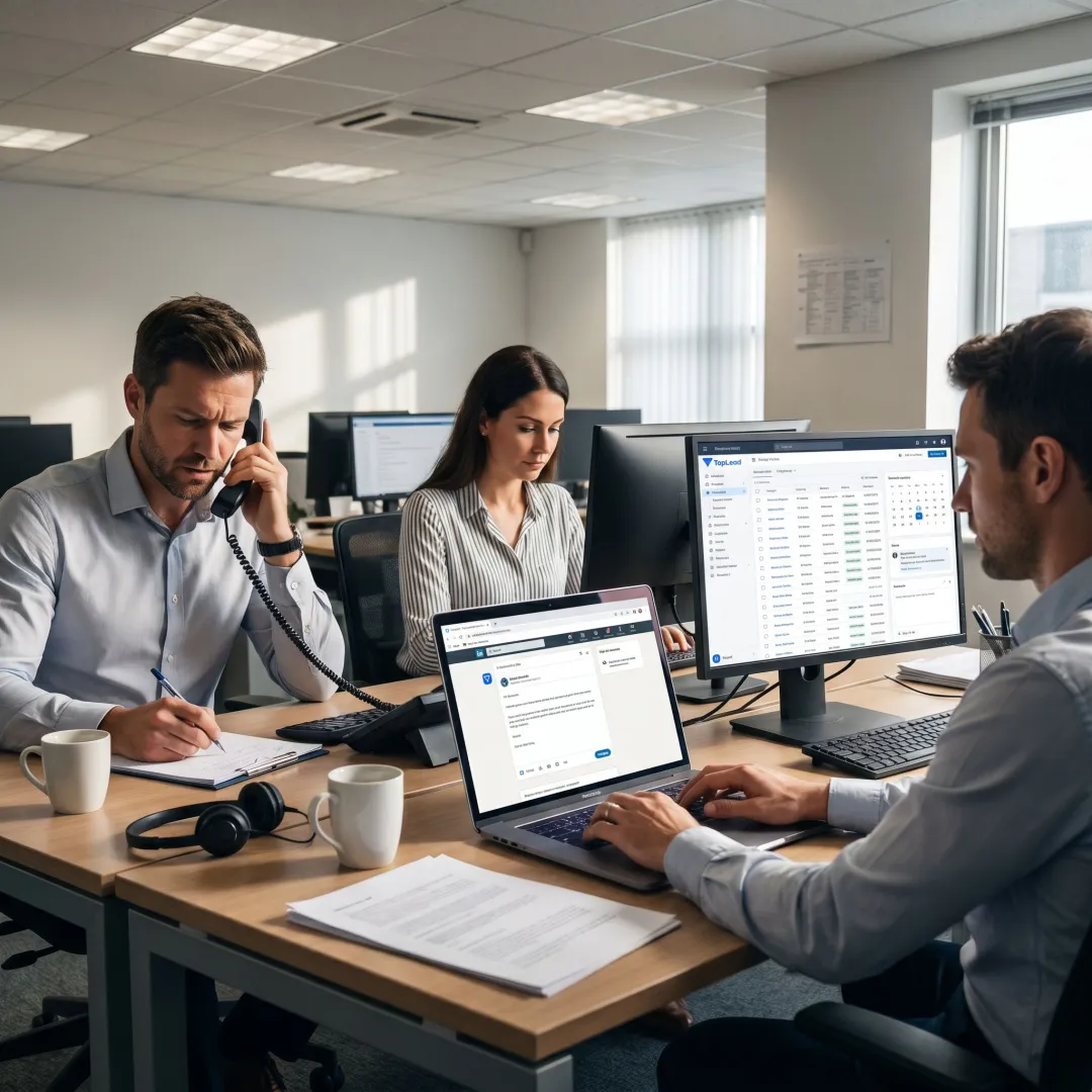 SDR team managing appointment setting campaign