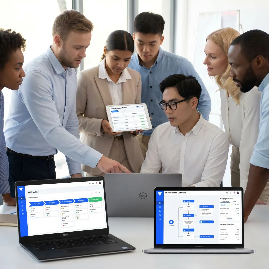Sales process dashboard for financial services campaigns