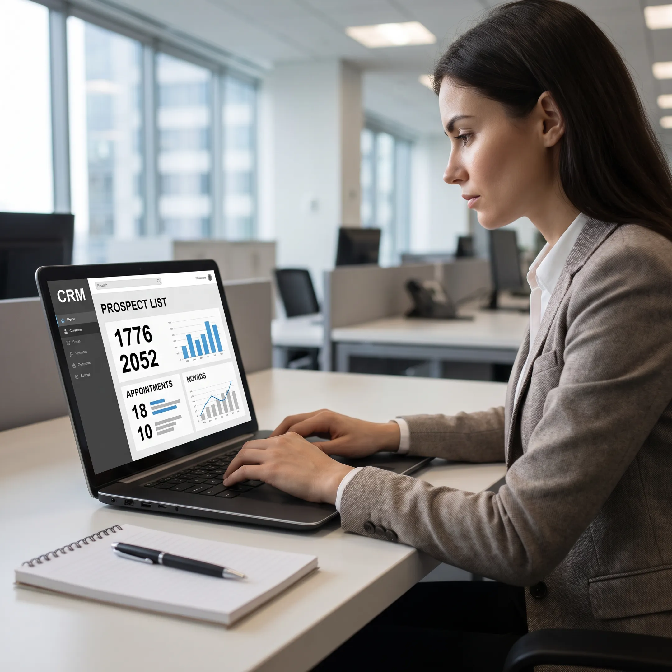 Personalized email outreach campaign on a laptop