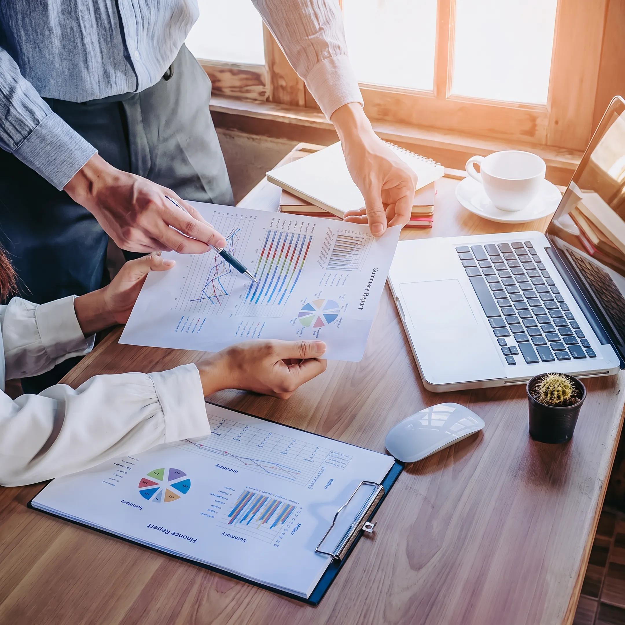 Financial advisor meeting with a qualified prospective client