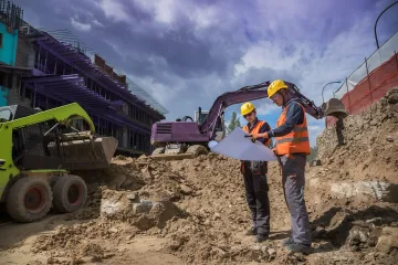 Foundation testing equipment analyzing deep pile structural integrity