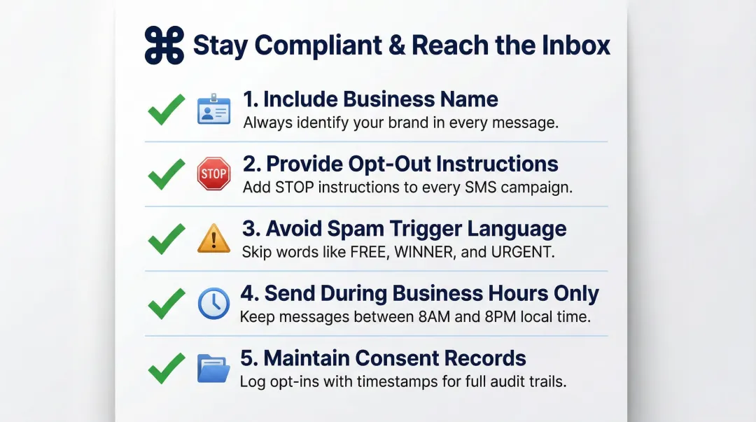 5 VoIP SMS compliance best practices to avoid carrier filtering and message blocking