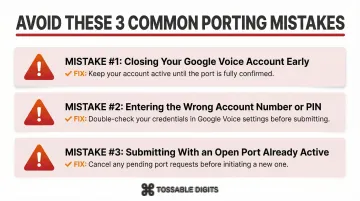Three common Google Voice porting mistakes to avoid before submitting request