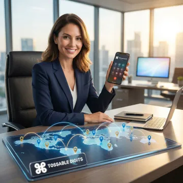 International virtual phone numbers across 160+ countries — Tossable Digits