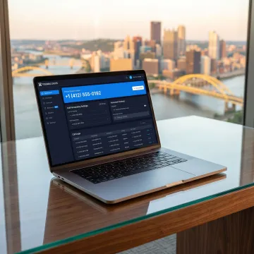 Pittsburgh virtual phone number service dashboard