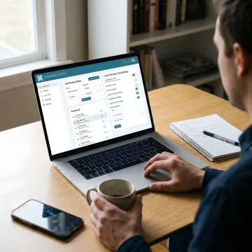 Virtual phone number dashboard for a Portland business