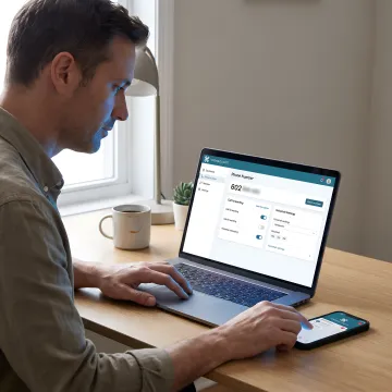 Virtual phone number dashboard for Phoenix calls